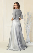Load image into Gallery viewer, La Merchandise LA1852 Long Sleeve V-Neck Mother Of The Bride Dress - - LA Merchandise