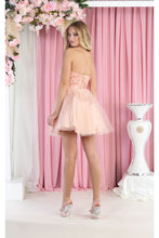 Load image into Gallery viewer, La Merchandise LA1937 Asymmetrical Neckline Short Graduation Dress - - LA Merchandise
