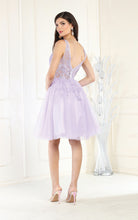 Load image into Gallery viewer, La Merchandise LA1949 A-line Floral Applique Short Dress - - LA Merchandise