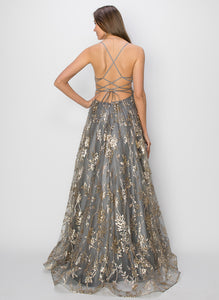 La Merchandise LA2CP3200 Strappy Backless A-Line Prom Dress - - LA Merchandise