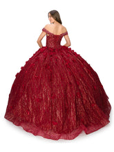 Load image into Gallery viewer, La Merchandise LA2CP3209 Shimmering Floral Ball Gown - - LA Merchandise