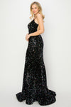 Load image into Gallery viewer, La Merchandise LA2CP3401 Sequined Backless Prom Dress - - LA Merchandise