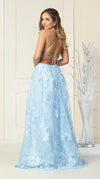 Load image into Gallery viewer, La Merchandise LA7738 Sexy Open Back floral dress with high front slit - - LA Merchandise