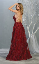 Load image into Gallery viewer, La Merchandise LA7738 Sexy Open Back floral dress with high front slit - - LA Merchandise