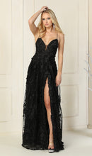Load image into Gallery viewer, La Merchandise LA7738 Sexy Open Back floral dress with high front slit - Black - LA Merchandise