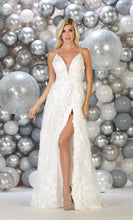 Load image into Gallery viewer, La Merchandise LA7738 Sexy Open Back floral dress with high front slit - White - LA Merchandise
