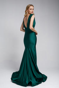 La Merchandise LAA370 Simple Strethcy Bodycon Mermaid Prom Dress - - LA Merchandise
