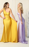 Load image into Gallery viewer, La Merchandise LAA387C One Shoulder Stretchy Long Evening Dress - - LA Merchandise