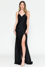 Load image into Gallery viewer, La Merchandise LAA391 Long Simple Stretchy Bridesmaids Gown w/ Slit - - LA Merchandise