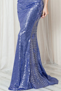 La Merchandise LAA5043 Long Sequin Sexy Open Back Formal Prom Dress - - LA Merchandise