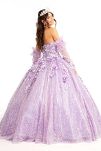 Load image into Gallery viewer, La Merchandise LAS1986 3-D Floral Detachable Long Sleeves Quince Dress - - LA Merchandise