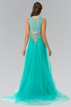 Load image into Gallery viewer, La Merchandise LAS2317 Sleeveless Embroidered Tulle Long MOB Dress - - LA Merchandise
