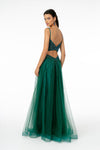 Load image into Gallery viewer, La Merchandise LAS2891 Champagne A-Line Formal Mesh Prom Gown - - LA Merchandise