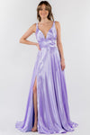 Load image into Gallery viewer, La Merchandise LAS2963 Wholesale Simple Long Satin Bridesmaids Dresses - LILAC - LA Merchandise
