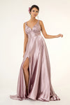 Load image into Gallery viewer, La Merchandise LAS2963 Wholesale Simple Long Satin Bridesmaids Dresses - MAUVE - LA Merchandise