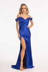 Load image into Gallery viewer, La Merchandise LAS3060 Satin Simple Formal Evening Gown - ROYAL BLUE - Dresses LA Merchandise
