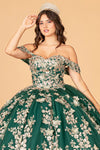Load image into Gallery viewer, La Merchandise LAS3077 3-D Butterfly Off Shoulder Quince Corset Dress - - LA Merchandise