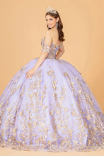 Load image into Gallery viewer, La Merchandise LAS3077 3-D Butterfly Off Shoulder Quince Corset Dress - - LA Merchandise