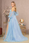 Load image into Gallery viewer, La Merchandise LAS3118 Detachable Puff Sleeves Pageant Gown - - LA Merchandise