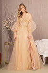 Load image into Gallery viewer, La Merchandise LAS3118 Detachable Puff Sleeves Pageant Gown - - LA Merchandise