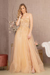 Load image into Gallery viewer, La Merchandise LAS3118 Detachable Puff Sleeves Pageant Gown - LIGHT GOLD CHAMPAGNE - LA Merchandise