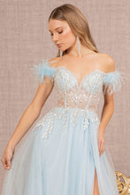 Load image into Gallery viewer, La Merchandise LAS3135 Off Shoulder Sheer A-line Dress - - LA Merchandise