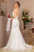 Load image into Gallery viewer, La Merchandise LAS3157 Embellished Sleeveless Wedding Gown - - LA Merchandise