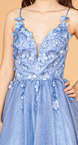 La Merchandise LASGS3090 Floral Short Graduation Party Corset Dress - - LA Merchandise