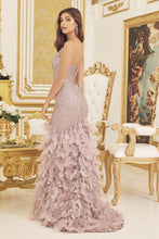 Load image into Gallery viewer, La Merchandise LAXC1111 Mermaid Feathers Red Carpet Gown - - LA Merchandise