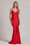 Load image into Gallery viewer, La Merchandise LAXK1123 Sexy Simple Open Back Stretchy Evening Gown - RED - LA Merchandise