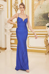 Load image into Gallery viewer, La Merchandise LAXK1123 Sexy Simple Open Back Stretchy Evening Gown - ROYAL BLUE - LA Merchandise