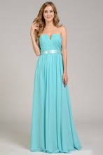 Load image into Gallery viewer, La Merchandise LAY7164 Strapless Chiffon Classy Bridesmaids Dresses - AQUA - LA Merchandise