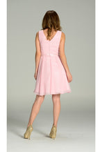 Load image into Gallery viewer, La Merchandise LAY7290 Sleeveless short chiffon bridesmaid Party dress - - LA Merchandise