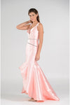 Load image into Gallery viewer, La Merchandise LAY7590 Sleeveless High low rhinestone mikado dress - - LA Merchandise