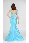 Load image into Gallery viewer, La Merchandise LAY7590 Sleeveless High low rhinestone mikado dress - - LA Merchandise