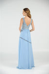 Load image into Gallery viewer, La Merchandise LAY8012 Sleeveless Lace &amp; Chiffon Long Evening Dress - - LA Merchandise