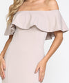 Load image into Gallery viewer, La Merchandise LAY8146 Off Shoulder Ruffled Simple Bridesmaids Dress - - Dress LA Merchandise