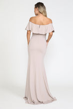 Load image into Gallery viewer, La Merchandise LAY8146 Off Shoulder Ruffled Simple Bridesmaids Dress - - Dress LA Merchandise
