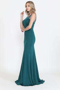 La Merchandise LAY8148 Mermaid Simple Formal Bridesmaid Dress - - LA Merchandise