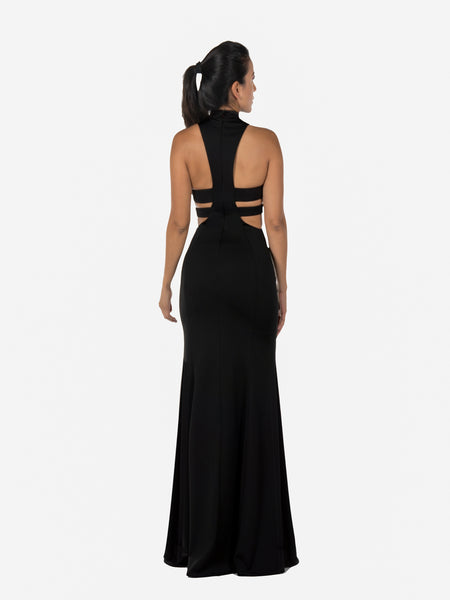 La Merchandise LAY8248 Sexy Side Cut Out Simple Halter Long Prom Dress – LA  Merchandise, Inc