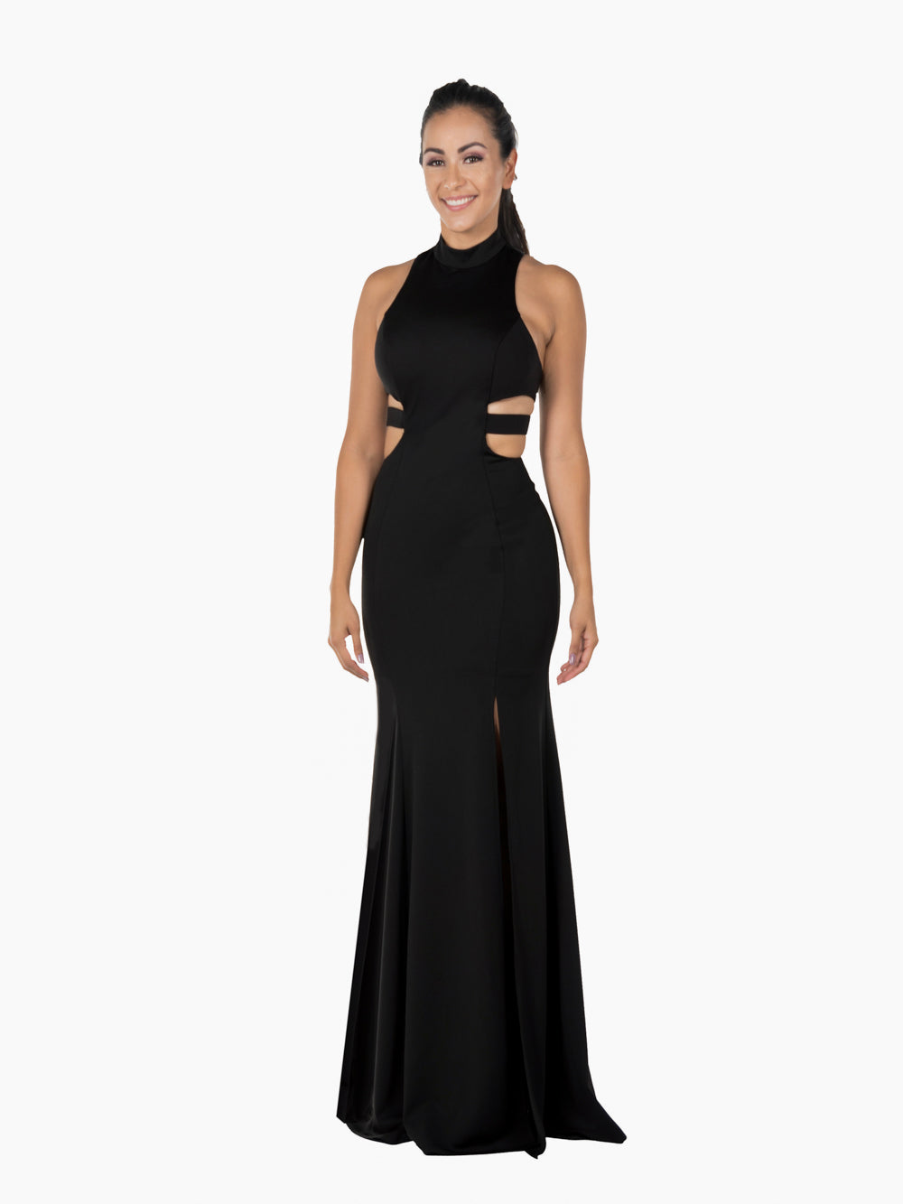 La Merchandise LAY8248 Sexy Side Cut Out Simple Halter Long Prom Dress – LA  Merchandise, Inc