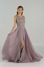Load image into Gallery viewer, La Merchandise LAY8254 Cap sleeve long chiffon Mother of Bride dress - - LA Merchandise