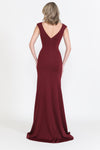 Load image into Gallery viewer, La Merchandise LAY8290 Long Simple Cap Sleeve Formal Bridesmaids Gowns - - LA Merchandise