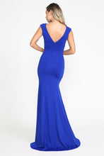 Load image into Gallery viewer, La Merchandise LAY8290 Long Simple Cap Sleeve Formal Bridesmaids Gowns - - LA Merchandise