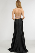 Load image into Gallery viewer, La Merchandise LAY8294 Halter Sequin Top &amp; Satin Skirt Prom Dress Set - - LA Merchandise