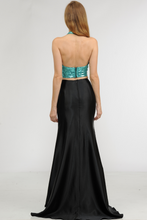 Load image into Gallery viewer, La Merchandise LAY8294 Halter Sequin Top &amp; Satin Skirt Prom Dress Set - - LA Merchandise