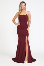 Load image into Gallery viewer, La Merchandise LAY8376 Spaghetti Strap Mermaid Simple Bridesmaid Dress - BURGUNDY - LA Merchandise