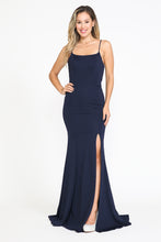 Load image into Gallery viewer, La Merchandise LAY8376 Spaghetti Strap Mermaid Simple Bridesmaid Dress - NAVY - LA Merchandise