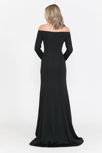 La Merchandise LAY8378 Modest Long Sleeve Simple Bridesmaids Dresses - - LA Merchandise