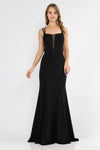 Load image into Gallery viewer, La Merchandise LAY8468 Sexy Simple Open Back Formal Bridesmaids Dress - BLACK - LA Merchandise